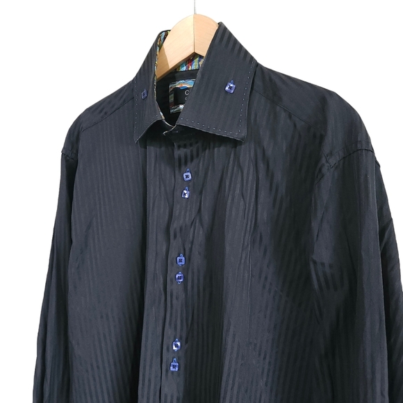 Coogie Classic Button Down Shirt with Accent Cuffs - Picture 3 of 7